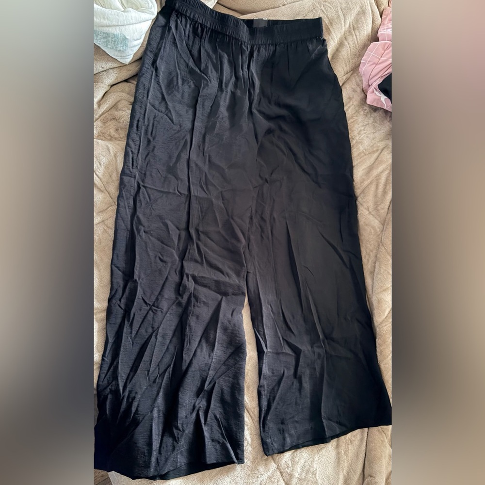 Reitmans Black Wide-Leg Pull-On Pants – Size 16 (New With Tags)